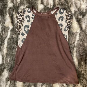 Medium leopard print blouse